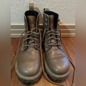 Birkenstock Green Lace Up Boots with Classic Design